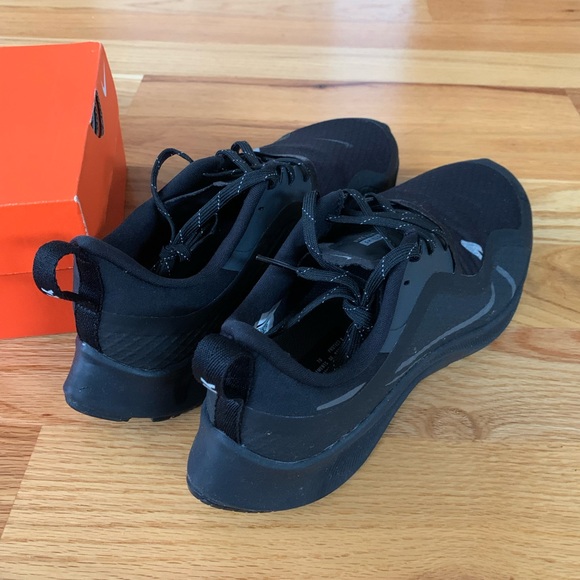 Nike pegasus 37 shield 8.5 blackout winter reflective logos running sneakers - Picture 12 of 16